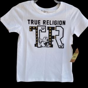 New with tags True Religion Cotton Boys Sleeve T Shirt Sz 7